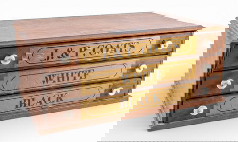 Antique J. & P. Coats Spool Cabinet