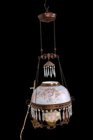 Victorian Hanging Crystal Ceiling Lamp