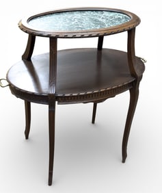 Mid Century Stone Veneer Two Tiered Muffineer