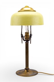 Metal & Brass Gaslight Conversion Table Lamp
