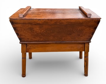 Early Lidded Dough Box on Stand