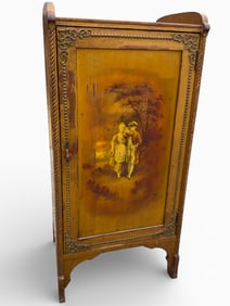 Paint and Bronze Decorated Music Stand ~3' H