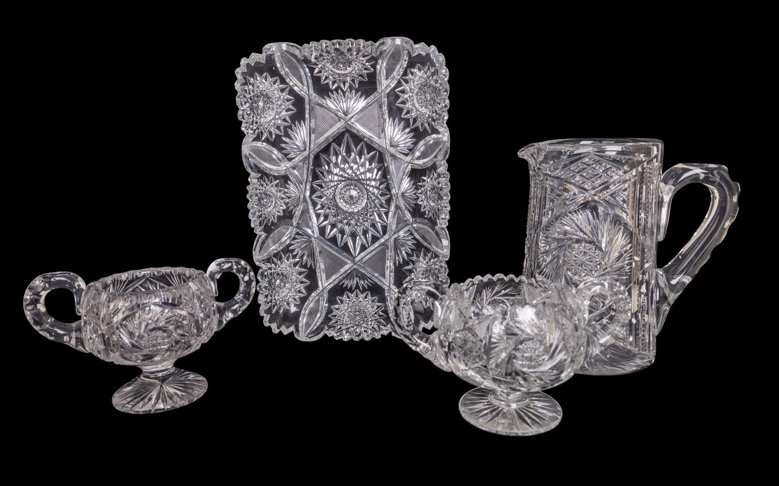 Early, Fine Cut Crystal Pitcher, Tray (1 of 13)