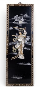 Japanese Lacquered Figural Panels