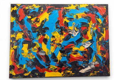 Abstract Impasto Painting, Toronto, 2001