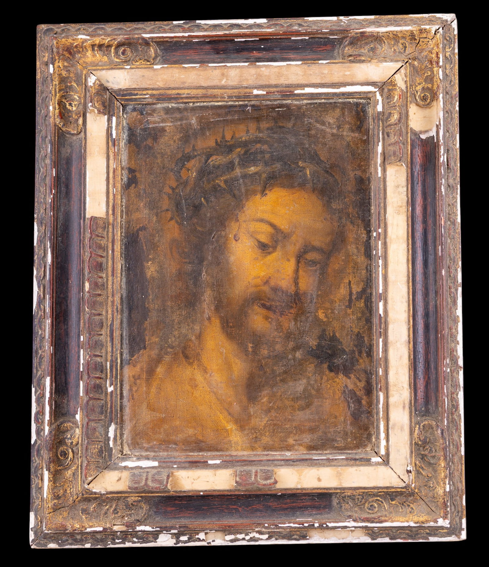 18th C Oil on Canvas Portrait (1 of 10)