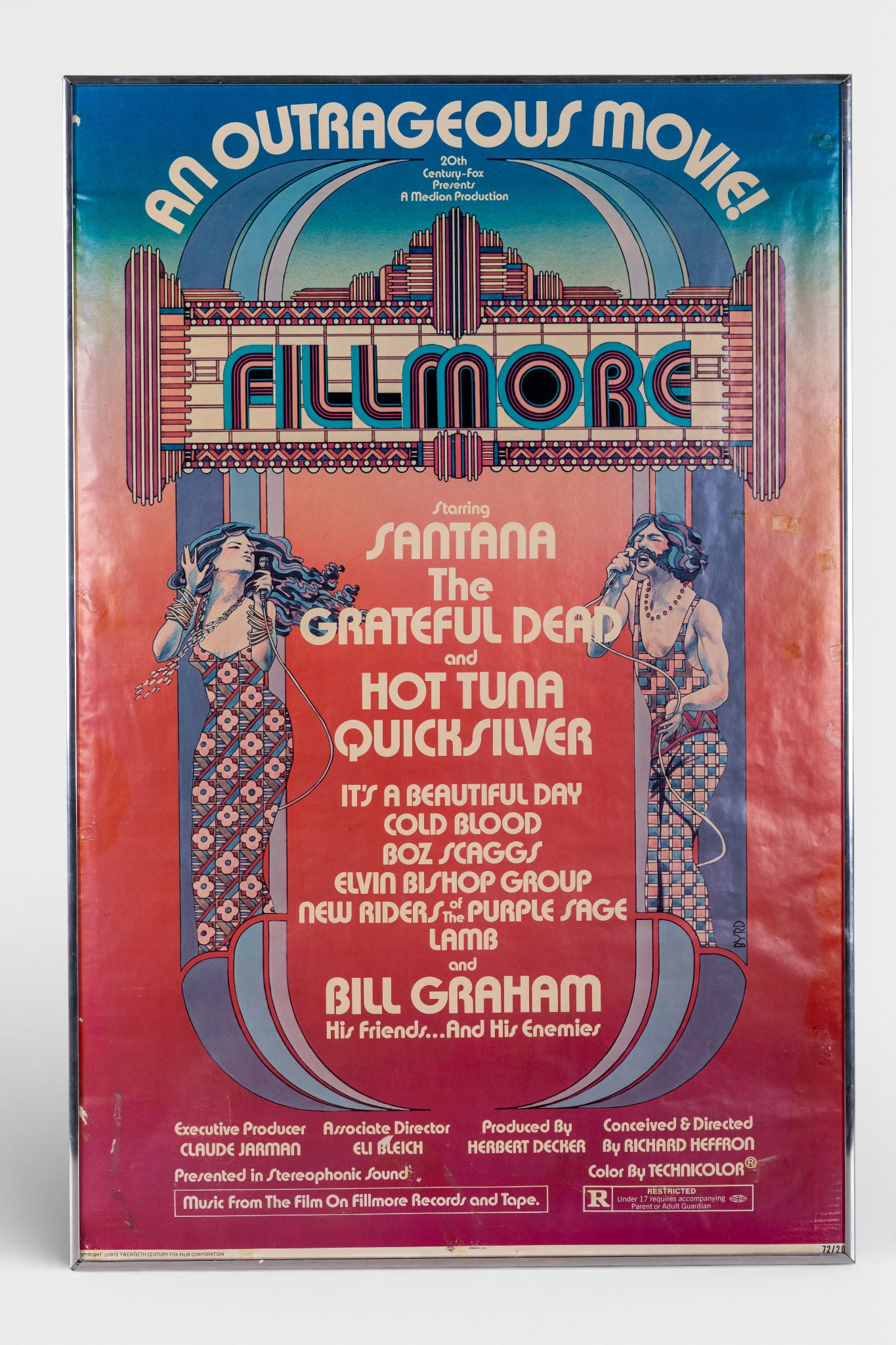 1972 Fillmore Movie Poster (1 of 10)