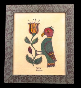 David Ellinger Oil on Velvet Artwork