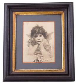 Original Antique Etching F.M Speigle