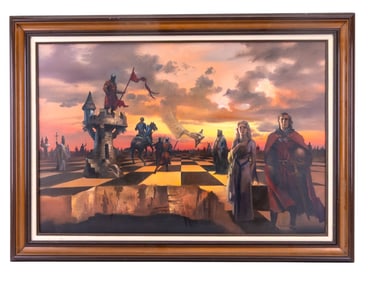 Lloyd Garrison Fantasy Oil on Canvas