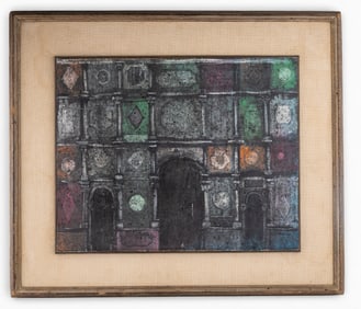 Eva Fischer Original Modernist Abstract