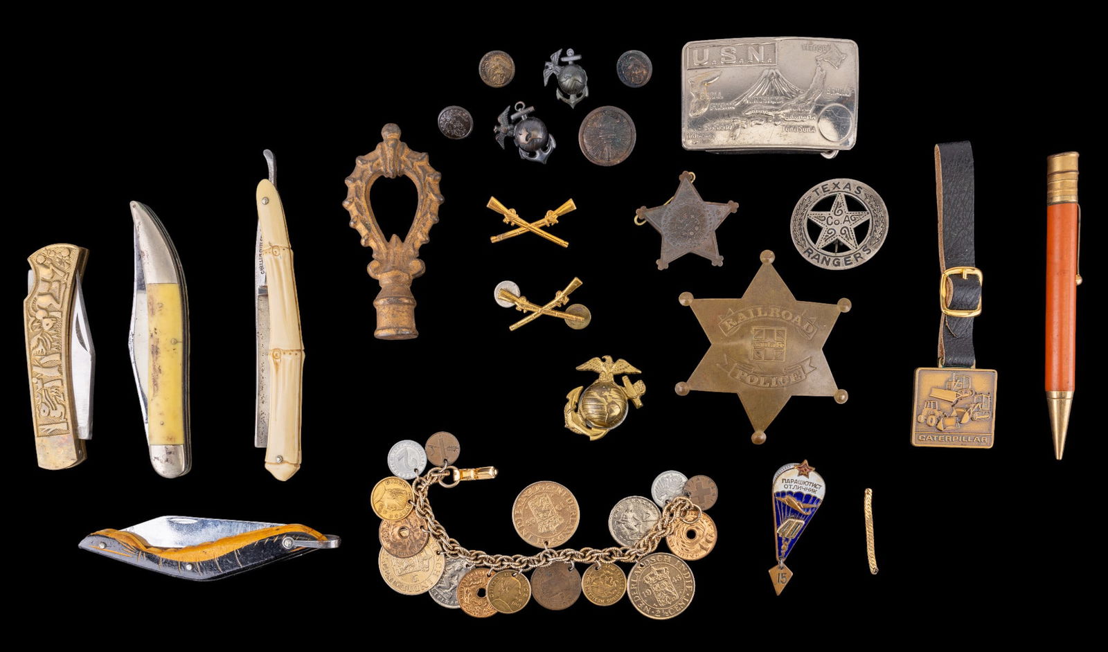 Vintage Police & Military Badges, Buckle, More (1 of 14)