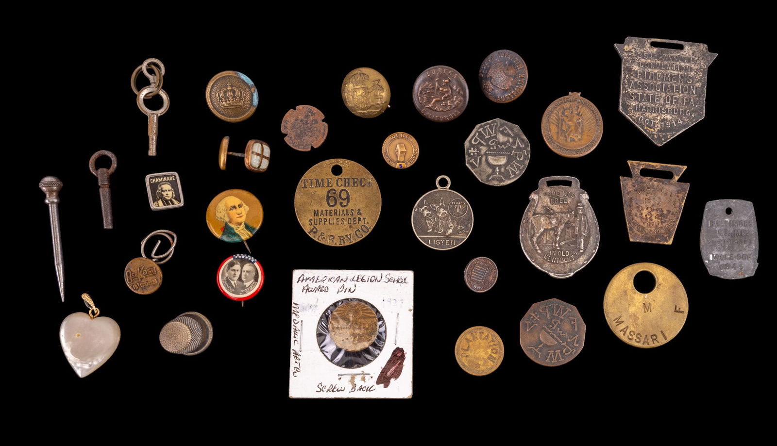 Vintage/Antique Pins, Tags, Etc. (1 of 12)