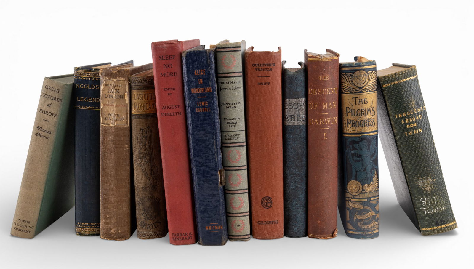 Antique Books, Famous Titles & Authors (12 Pc) (1 of 11)