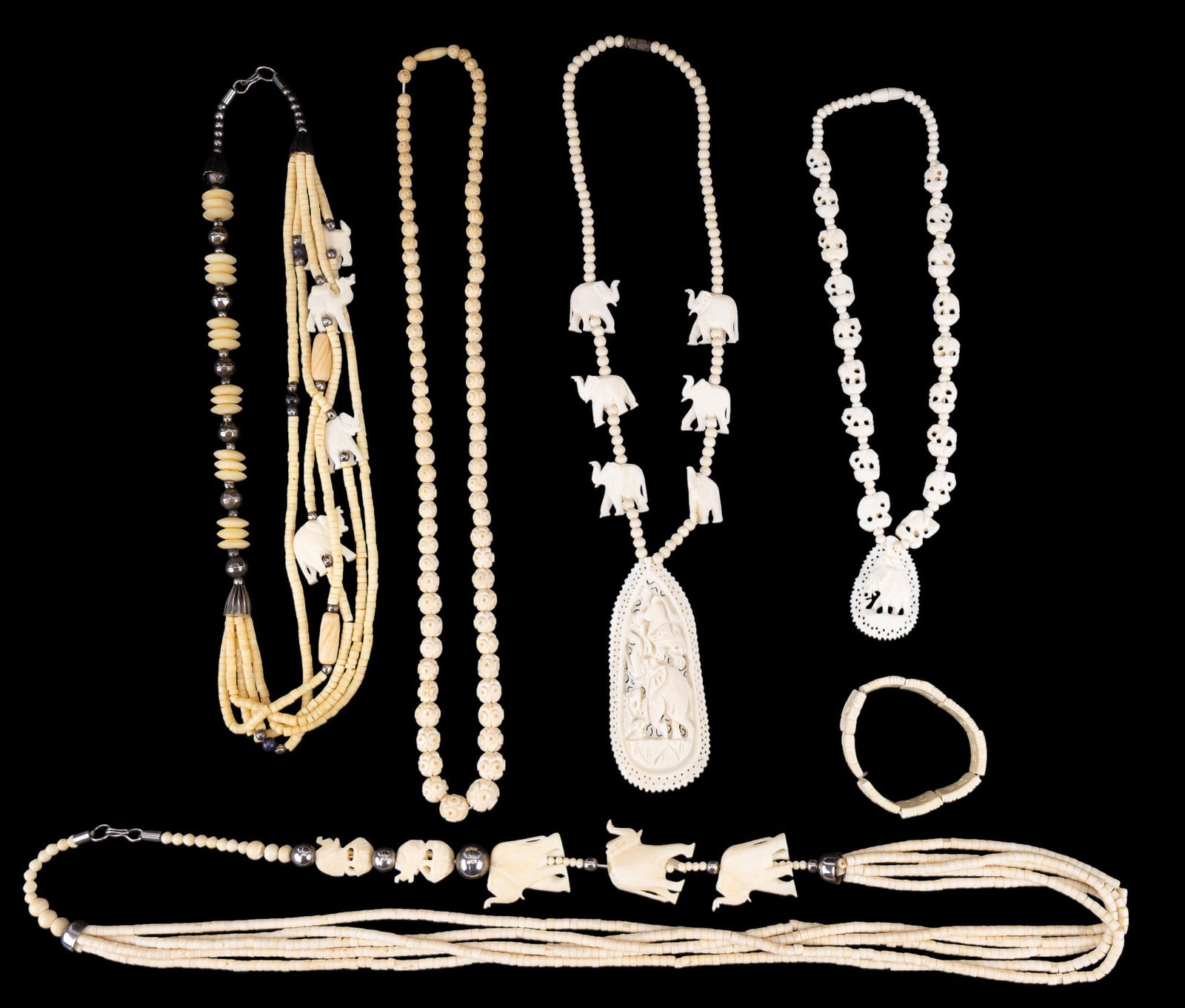 Carved Natural Material Jewelry (1 of 9)