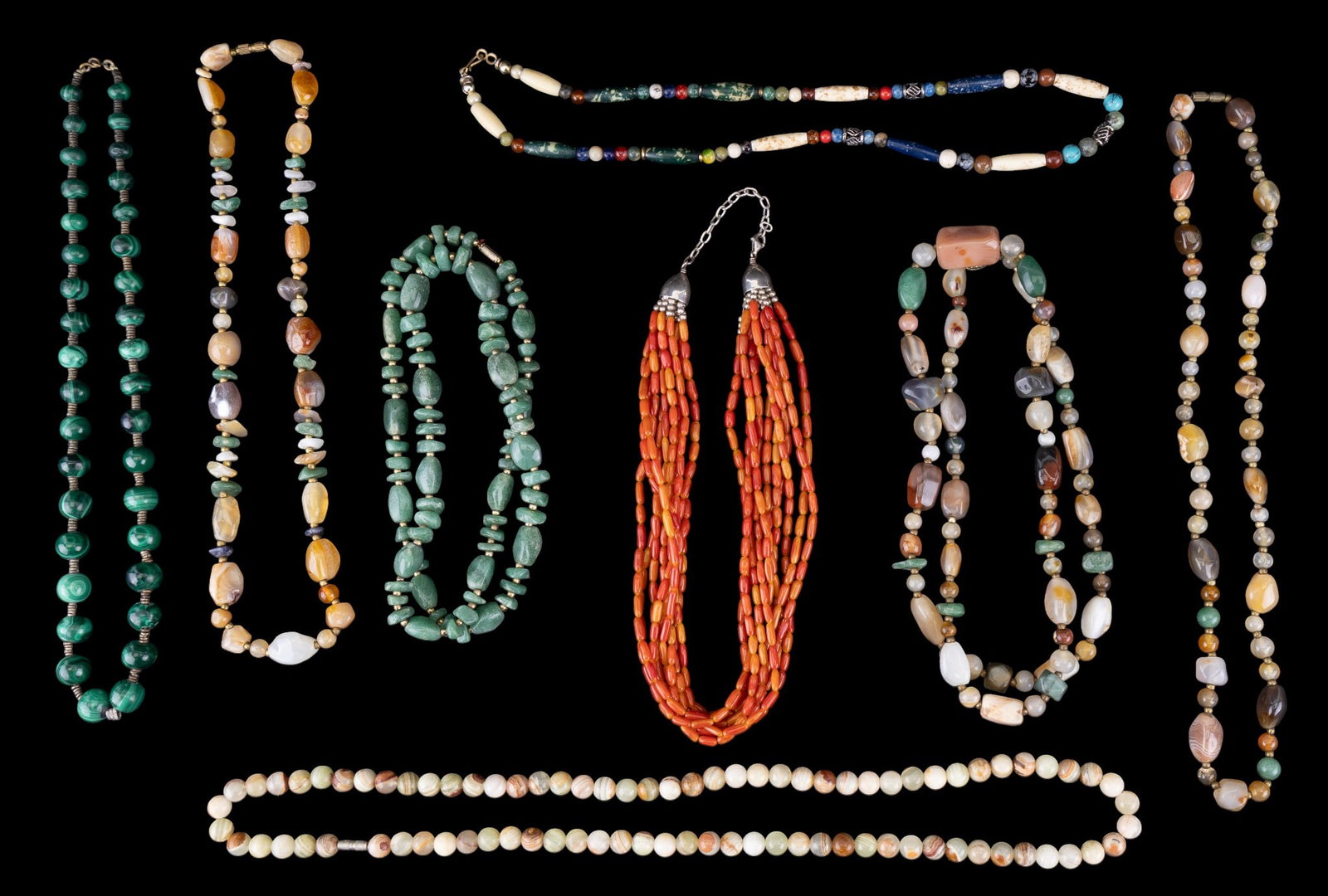 Coral Necklace & Semi-Precious Necklaces (1 of 9)
