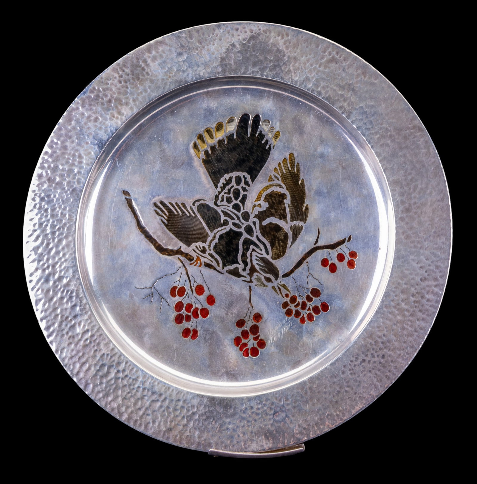 Sterling Silver "Blue Jay" Collector Edition Plate (1 of 14)