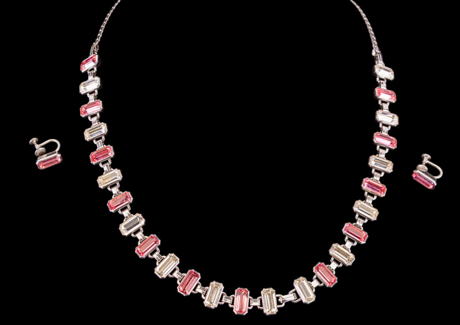 Vintage Sterling Necklace & Earrings Set (1 of 9)