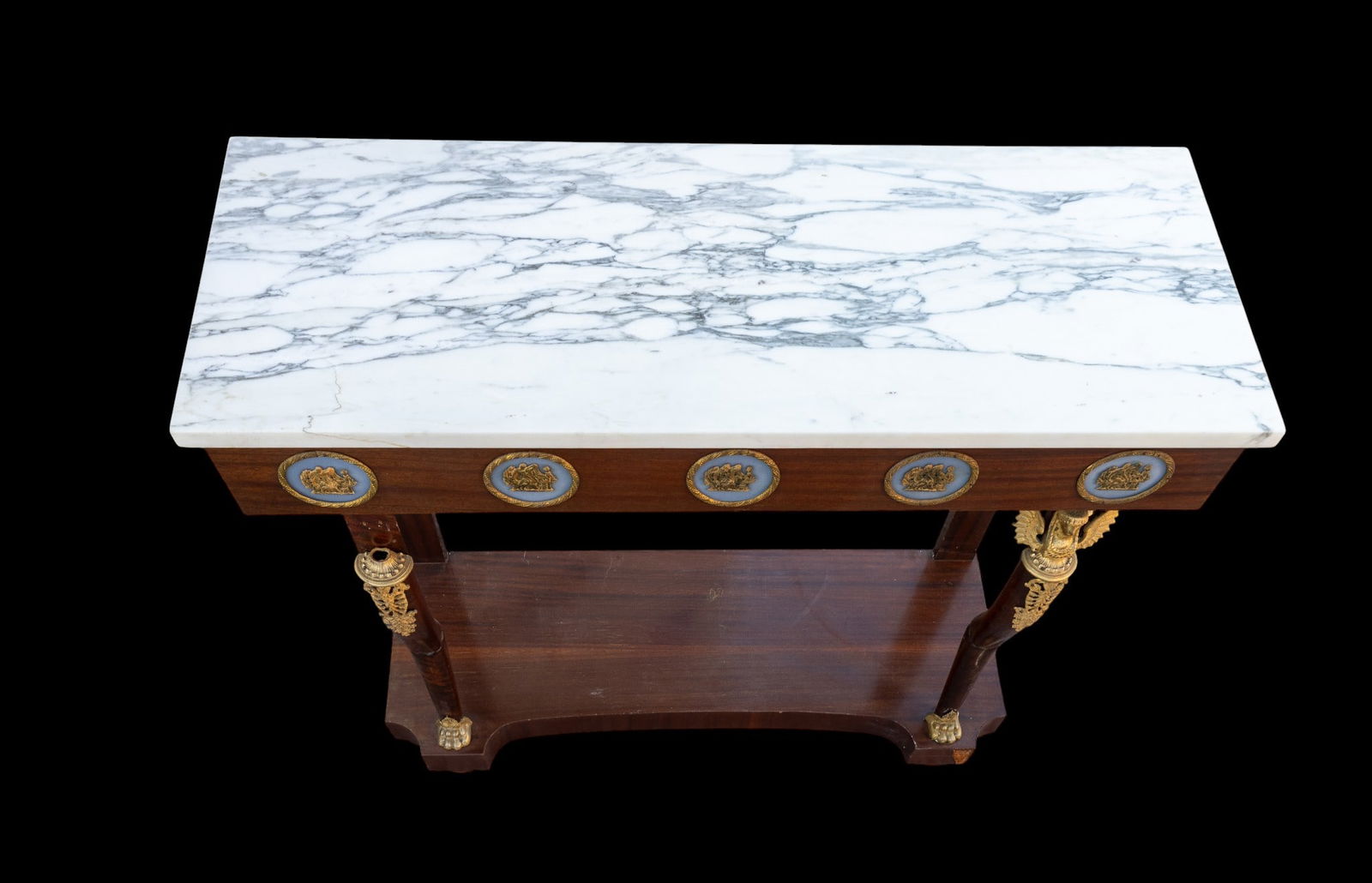 French Marble Top Console Table - 6