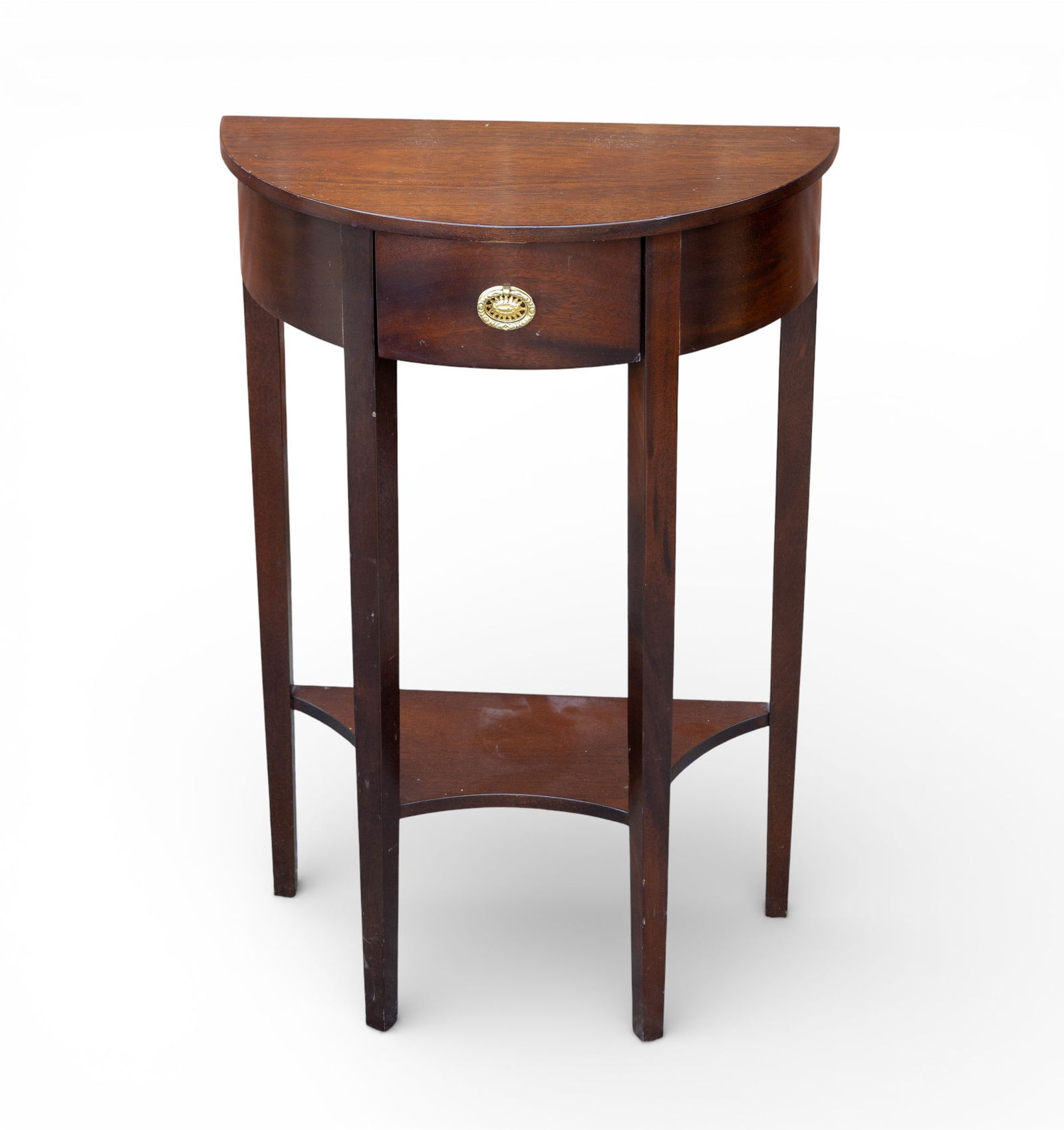 Mahogany Half-Moon Console Table (1 of 8)