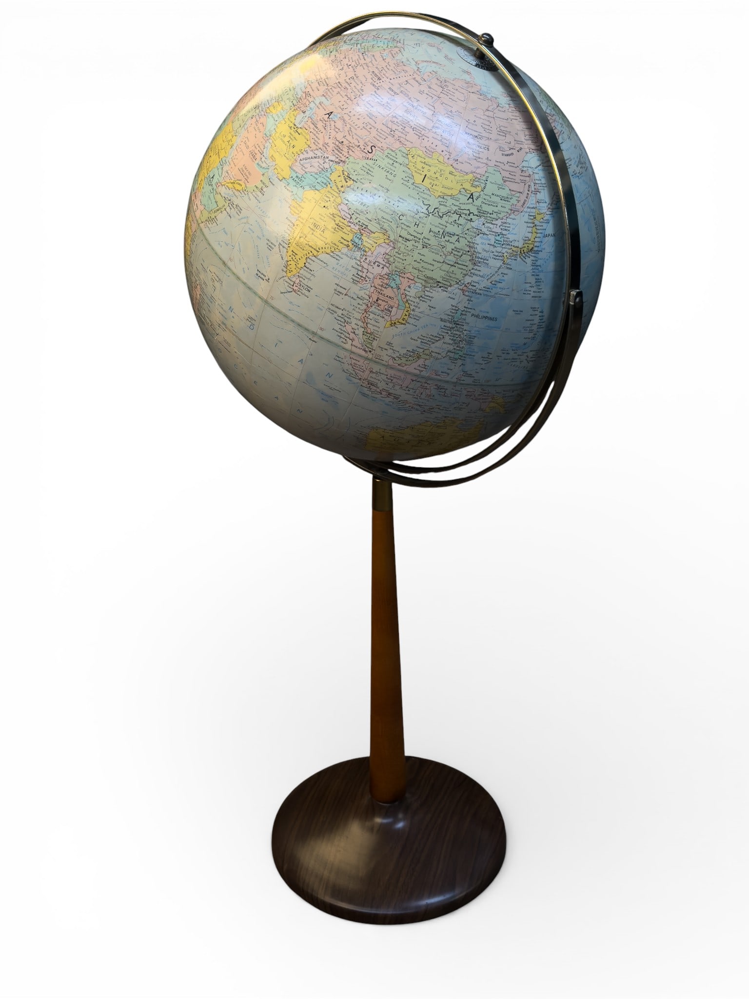 Mid-Century Modern Teak Floor Globe (1 of 9)