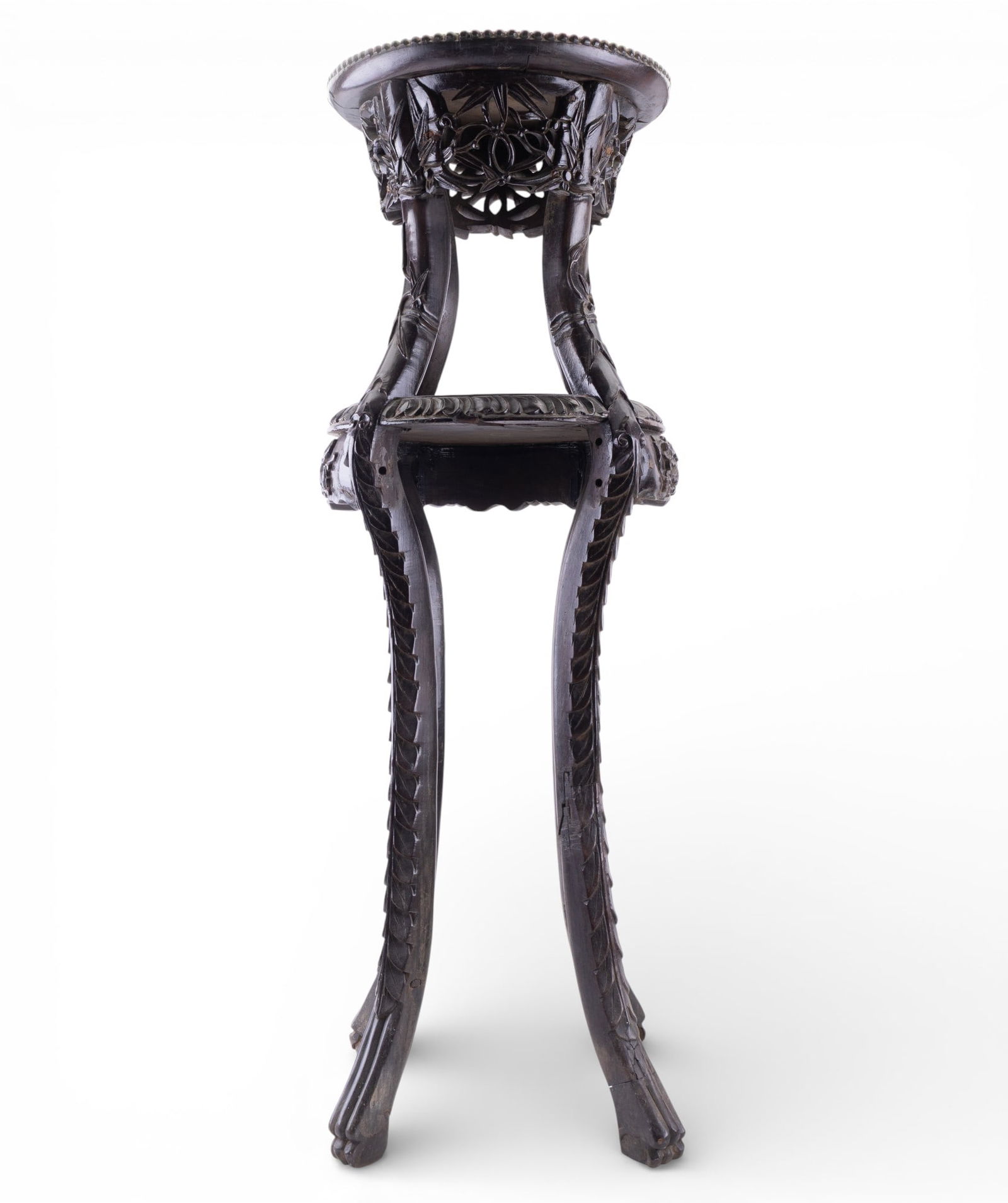 Chinese Rosewood Pedestal Table (1 of 12)