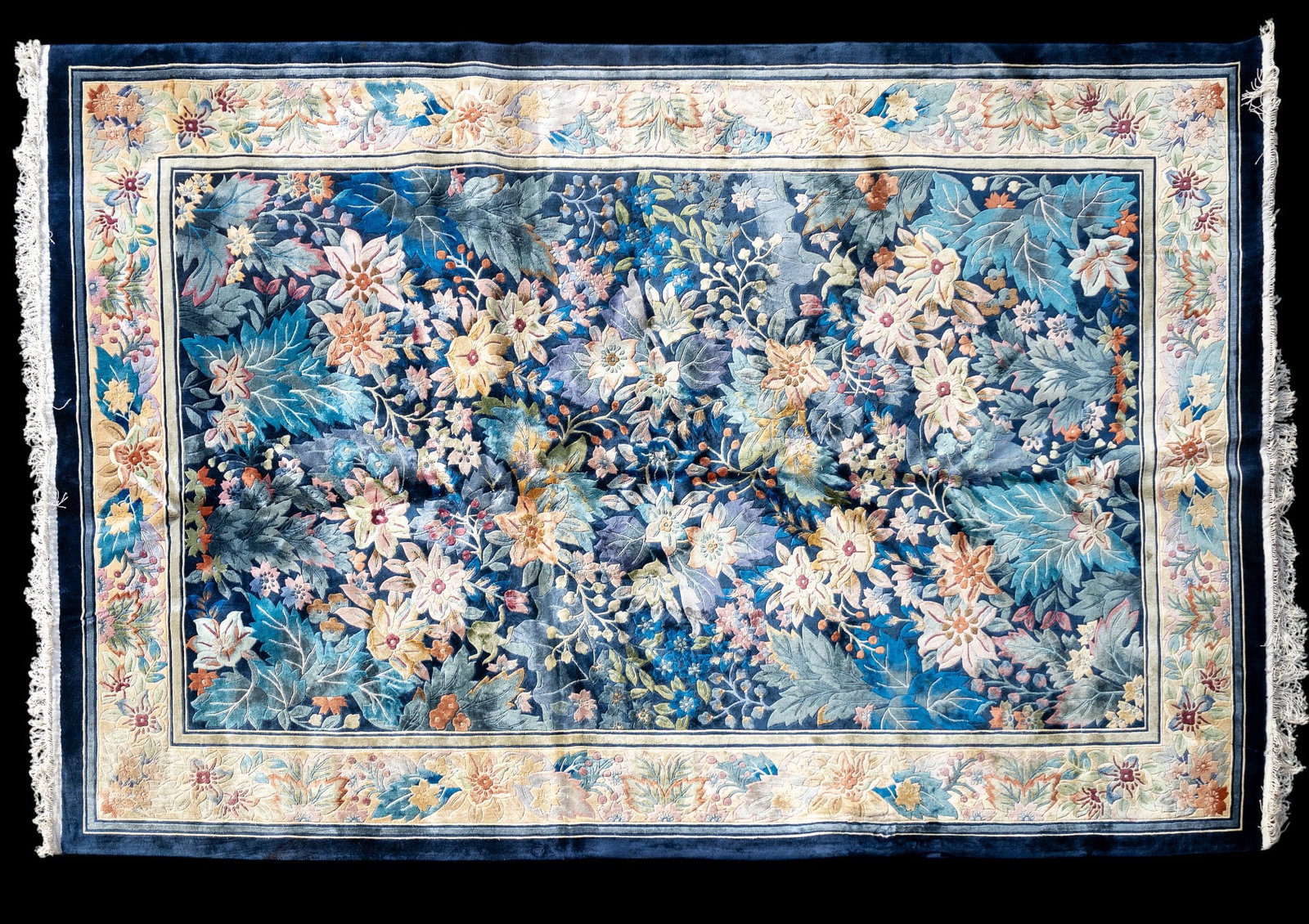 Chinese Handmade Silk Rug (1 of 9)