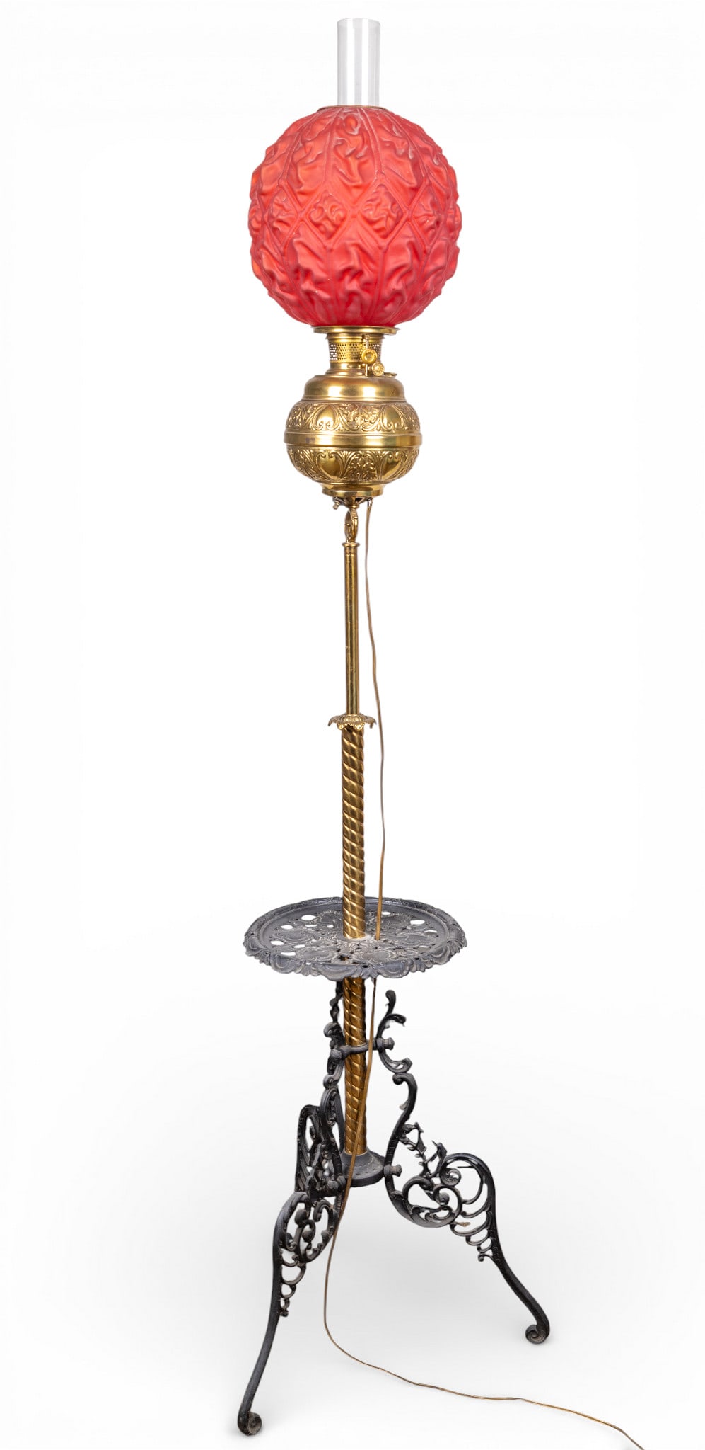 Antique Victorian "Gone With the Wind" Floor Lamp (1 of 14)