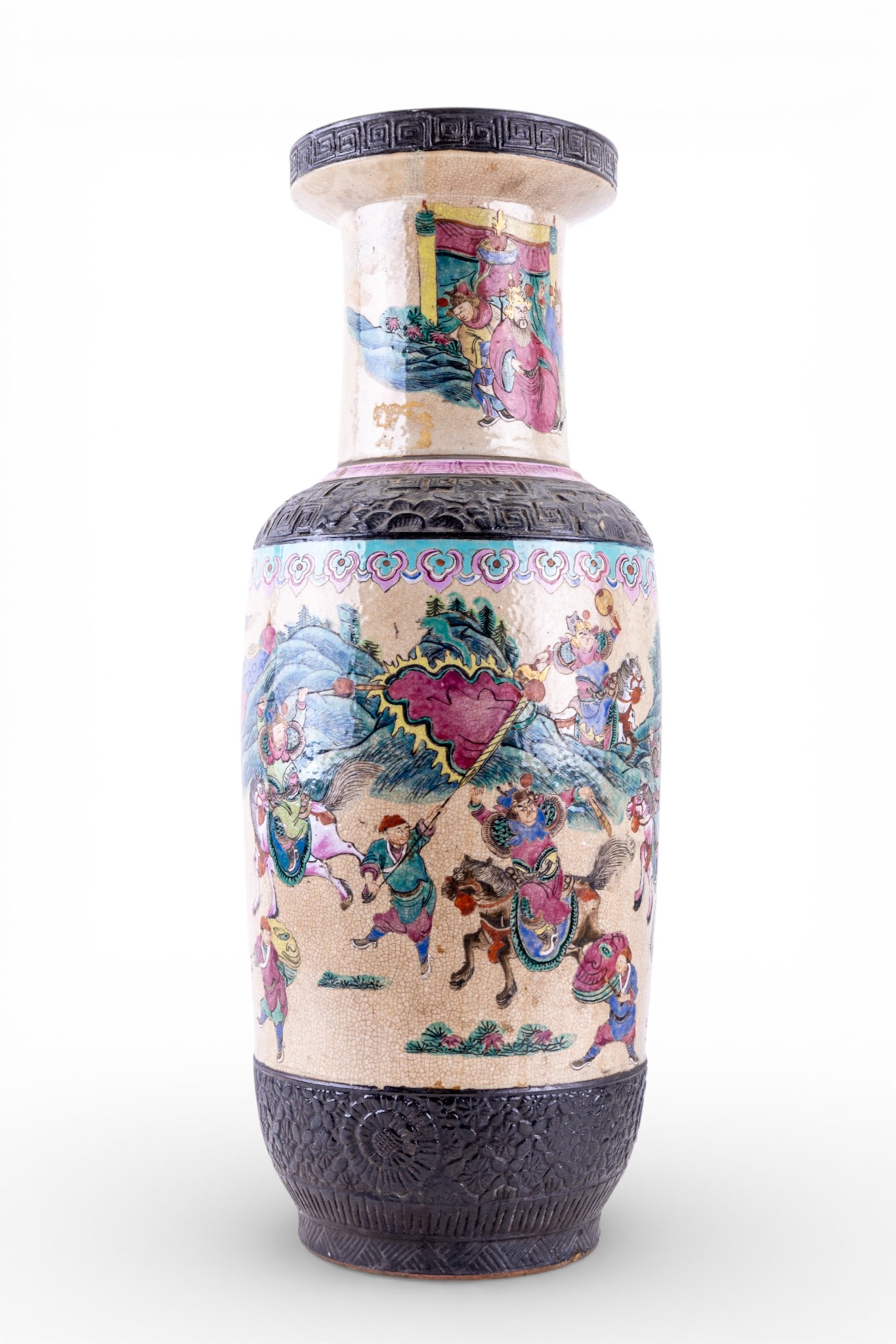 Large 19C Japanese Satsuma Vase (1 of 18)