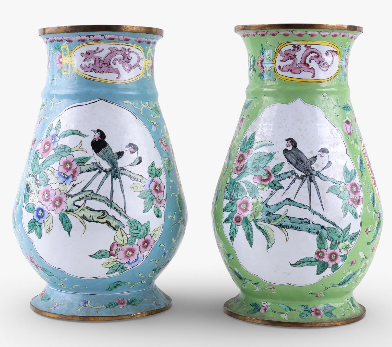 Pair of Chinese Art Deco Vases (1 of 10)