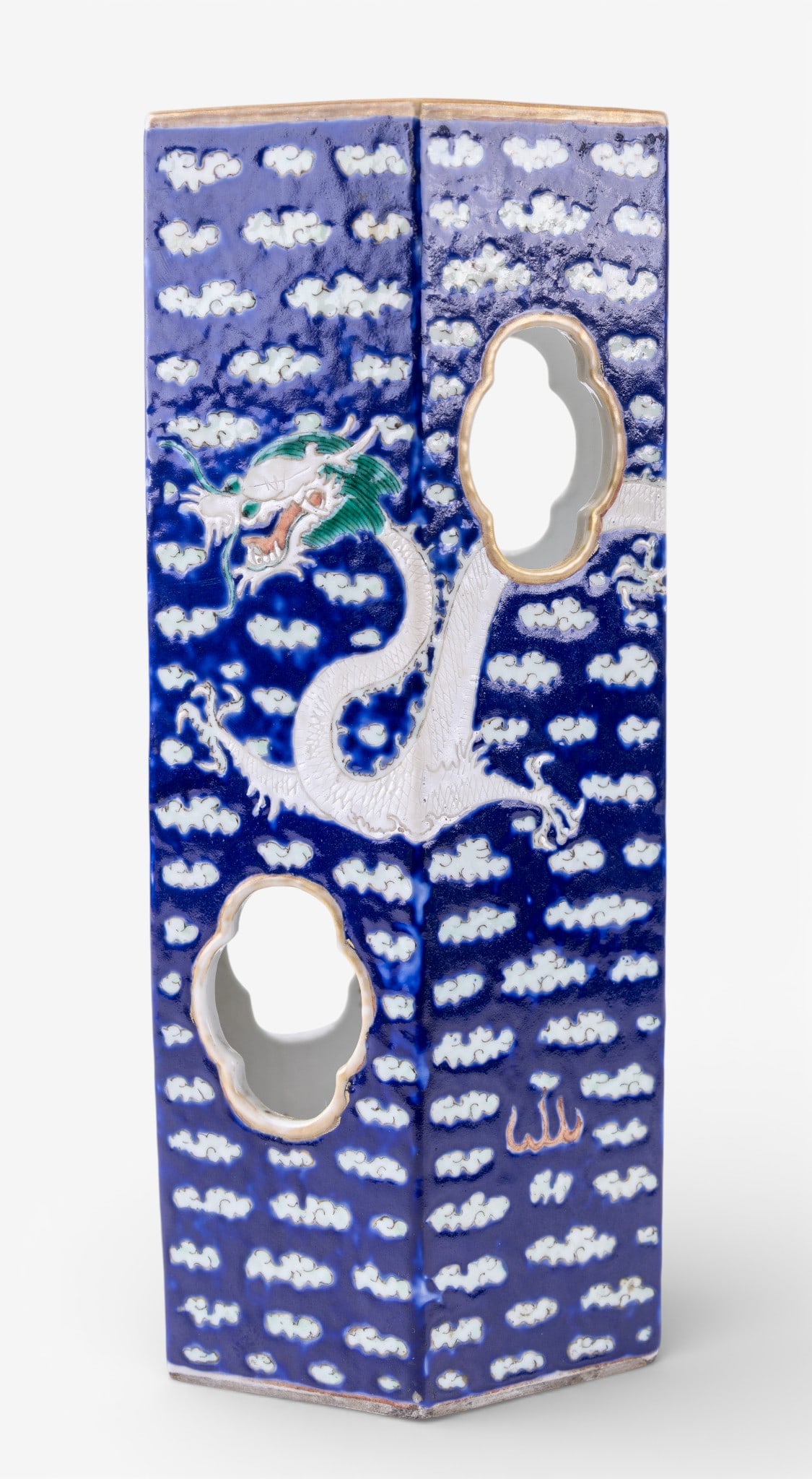 Chinese Famille Rose Porcelain Hat Stand (1 of 8)