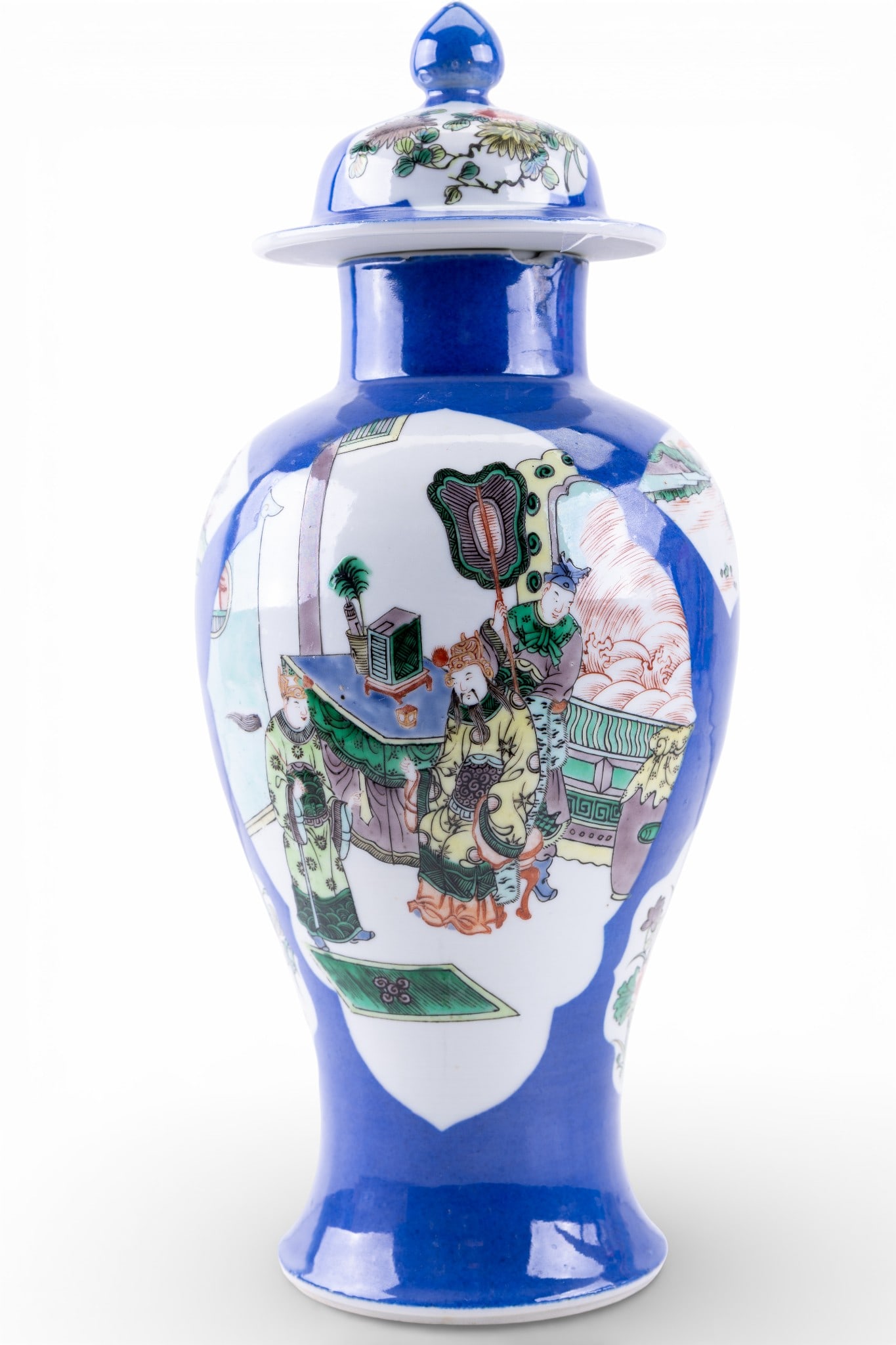 Chinese Powder Blue Porcelain Vase (1 of 14)