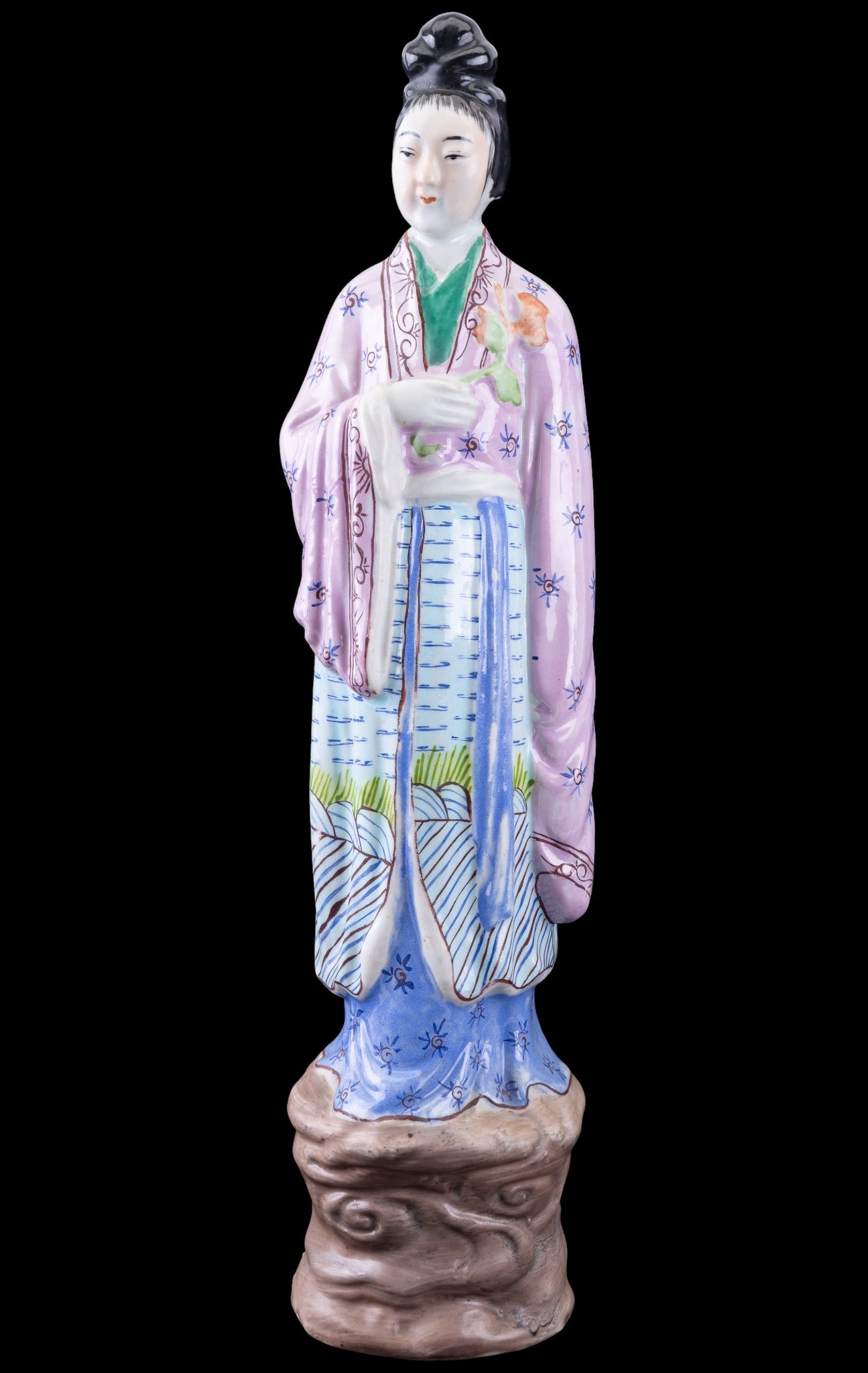 Chinese Signed Porcelain Figure (1 of 9)