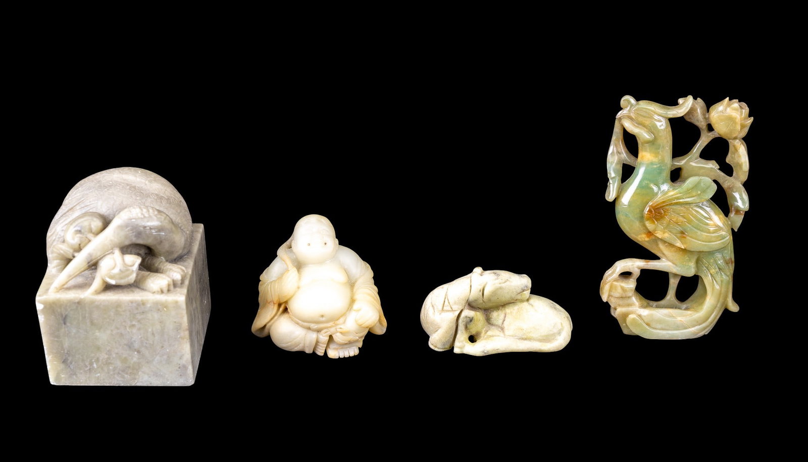 Chinese Carved Hardstone (4pcs) (1 of 12)