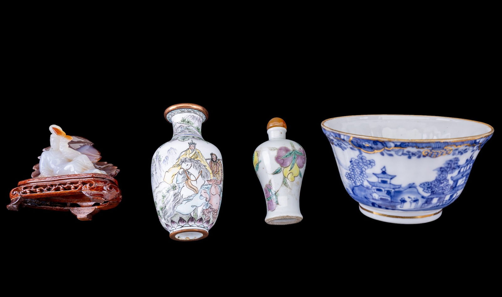 Asian Carved and Painted Grouping (4) (1 of 20)