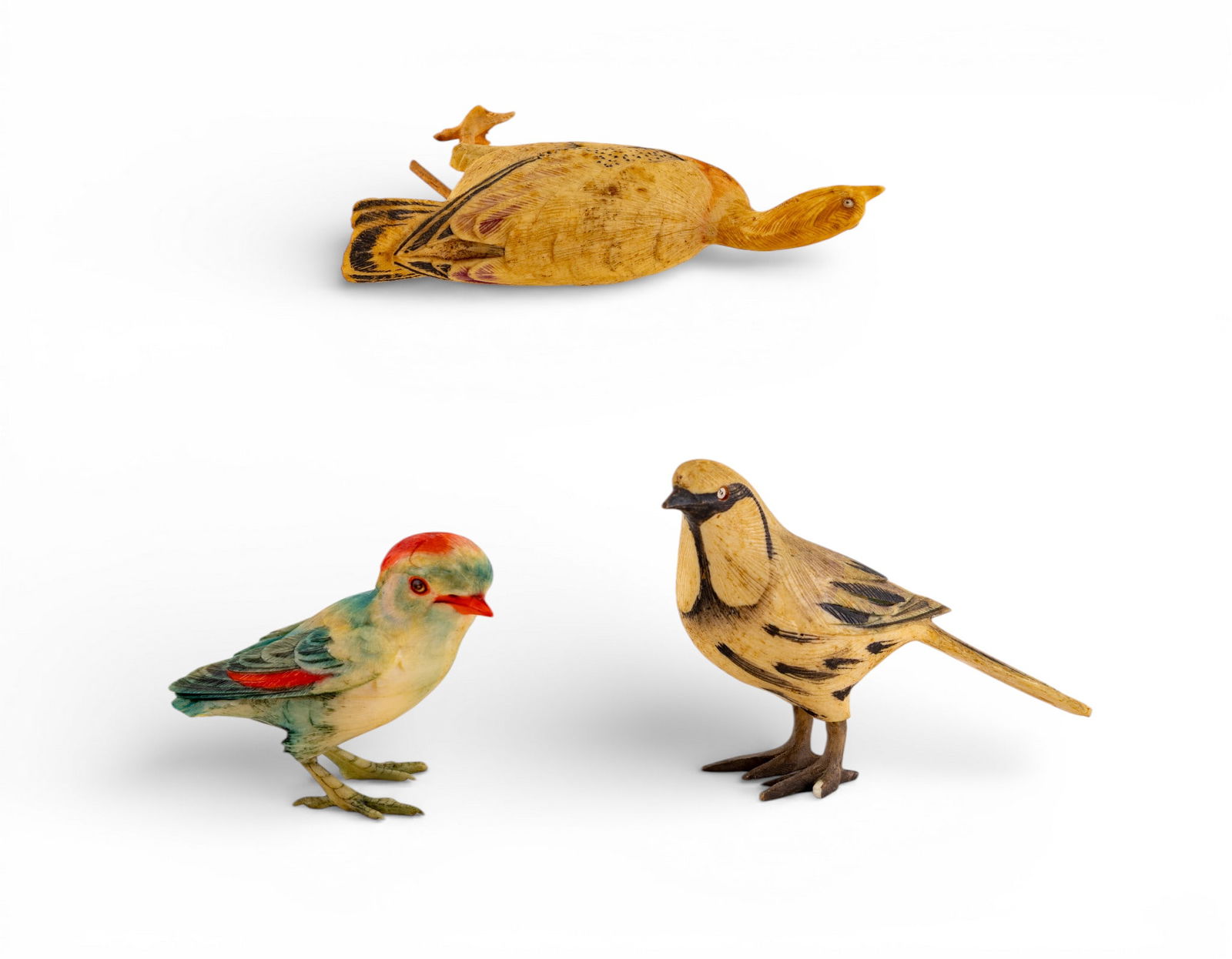 Carved Bird Figurines (3) (1 of 18)