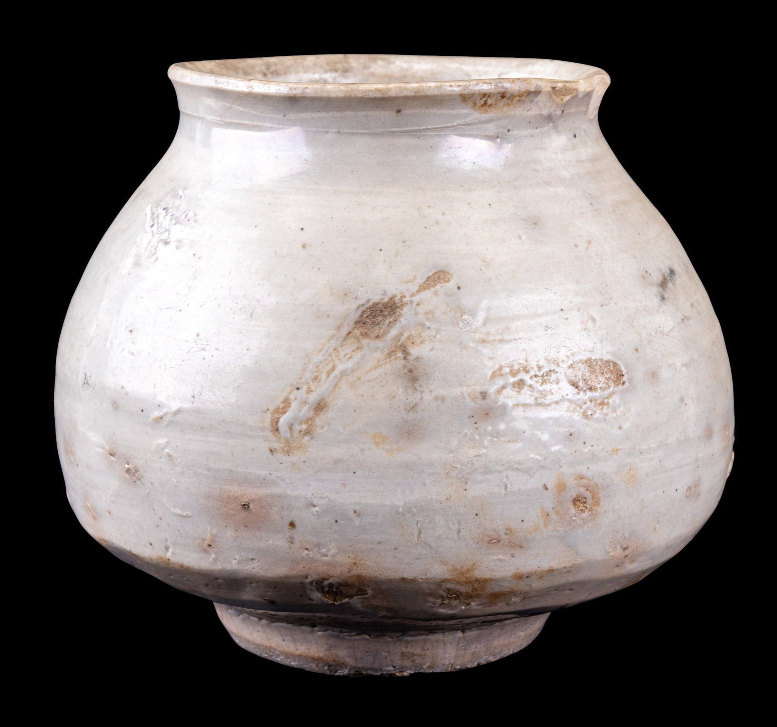 Antique Korean Celadon Earthenware Jar (1 of 16)