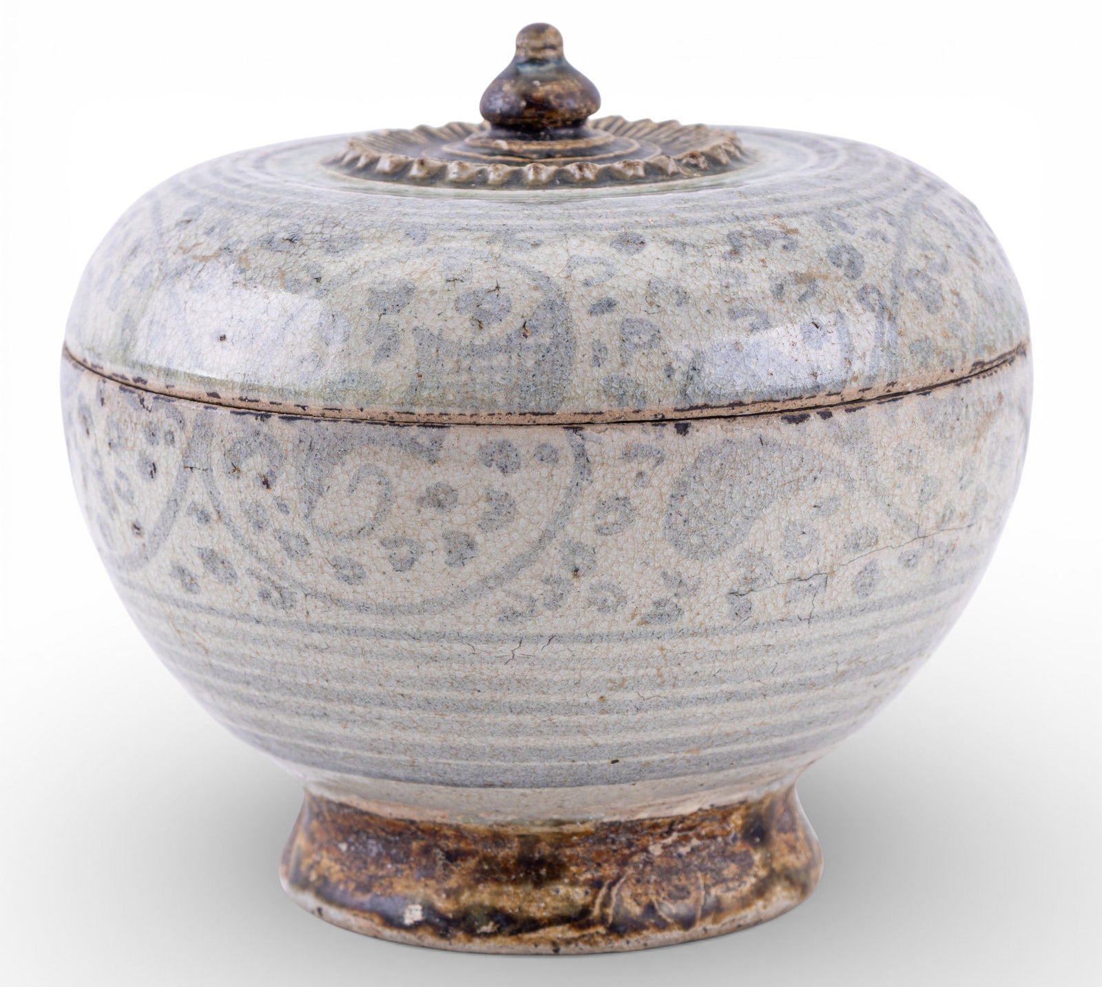 Antique Thai Sawankholak Ware Covered Jar (1 of 9)