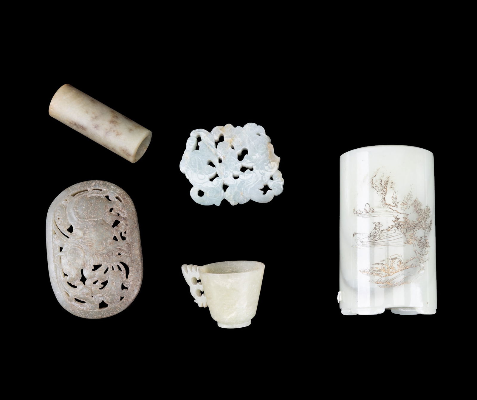 Chinese Jade 6 Pcs (1 of 20)