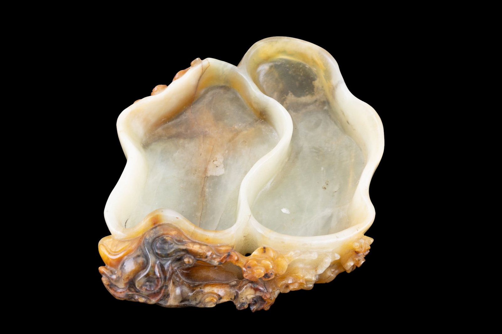 Chinese Carved Jade Brush Washer (1 of 6)