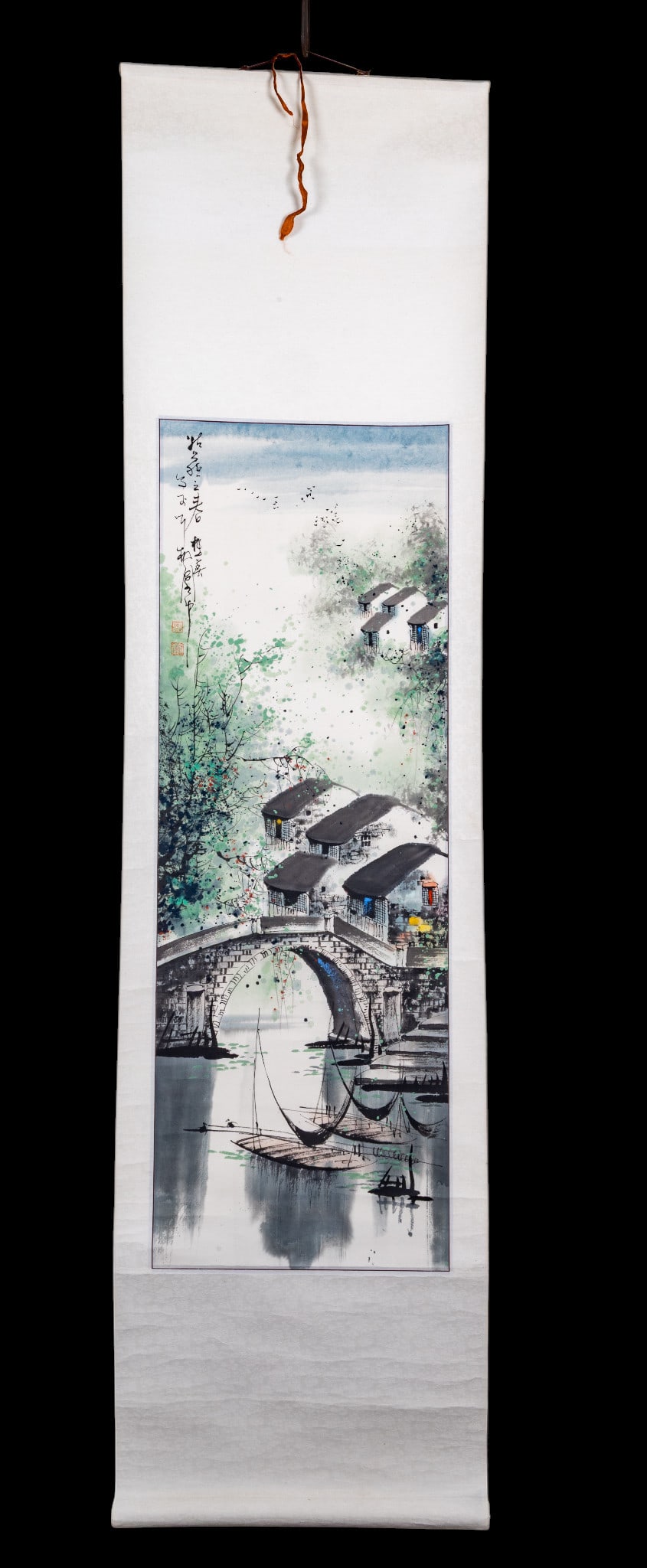 Chinese Hanging Scroll Landscape Painting (1 of 9)