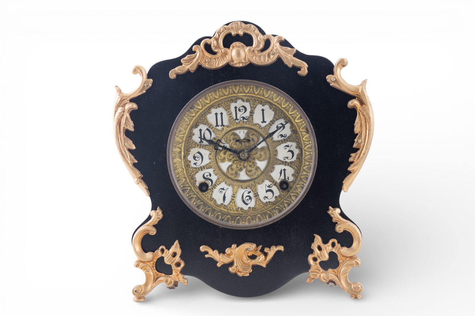 Antique Victorian Marbelite Ingram Mantle Clock (1 of 11)
