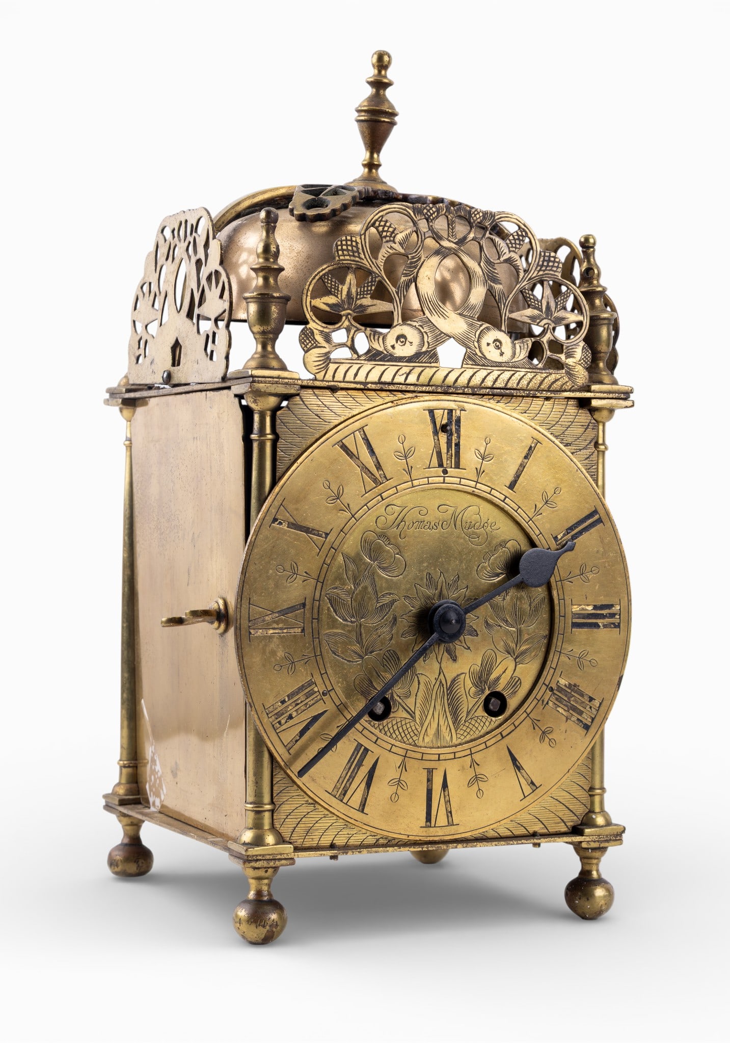 18th C Thomas Mudge English Brass Lantern Clock (1 of 13)