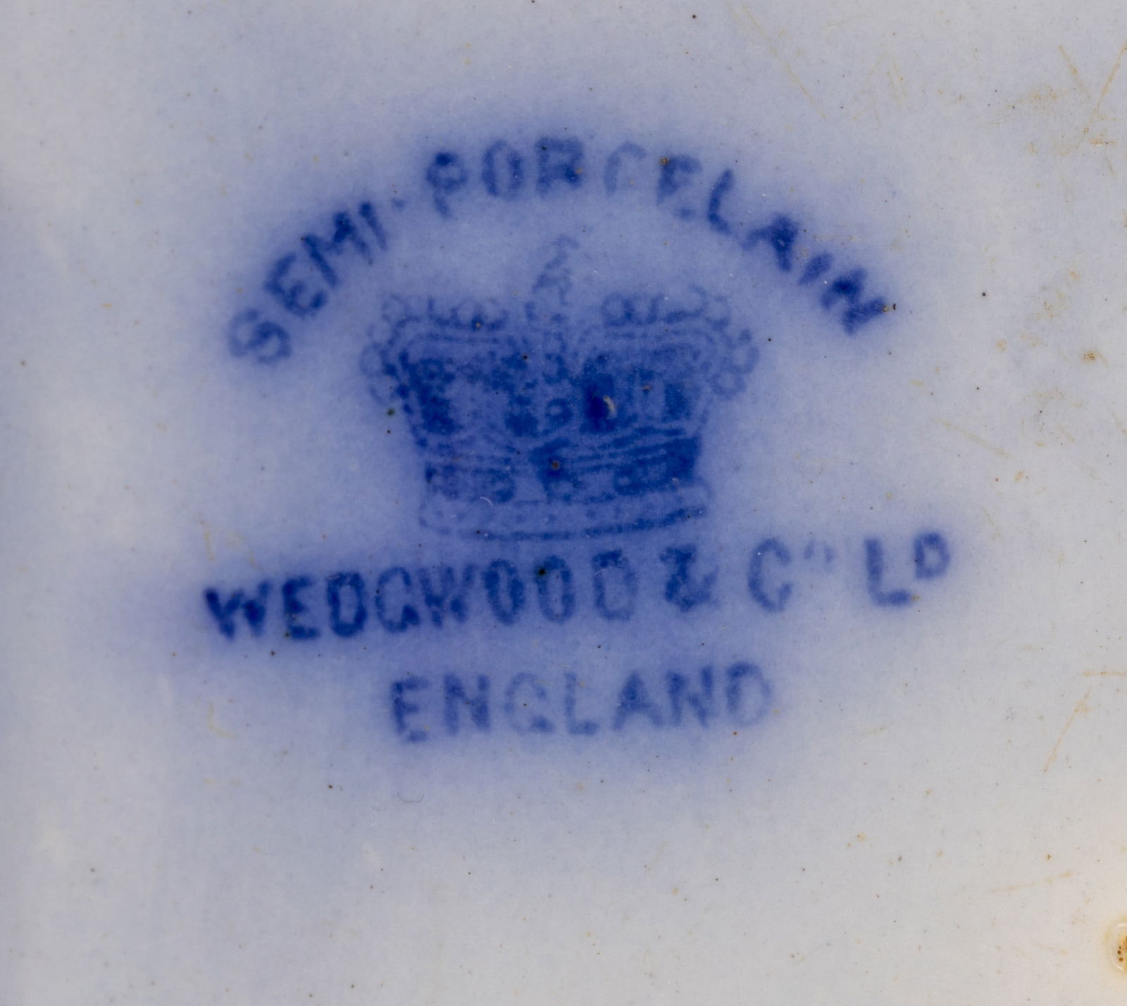 Flow Blue Serving Platter, Blue Onion Pattern - 12