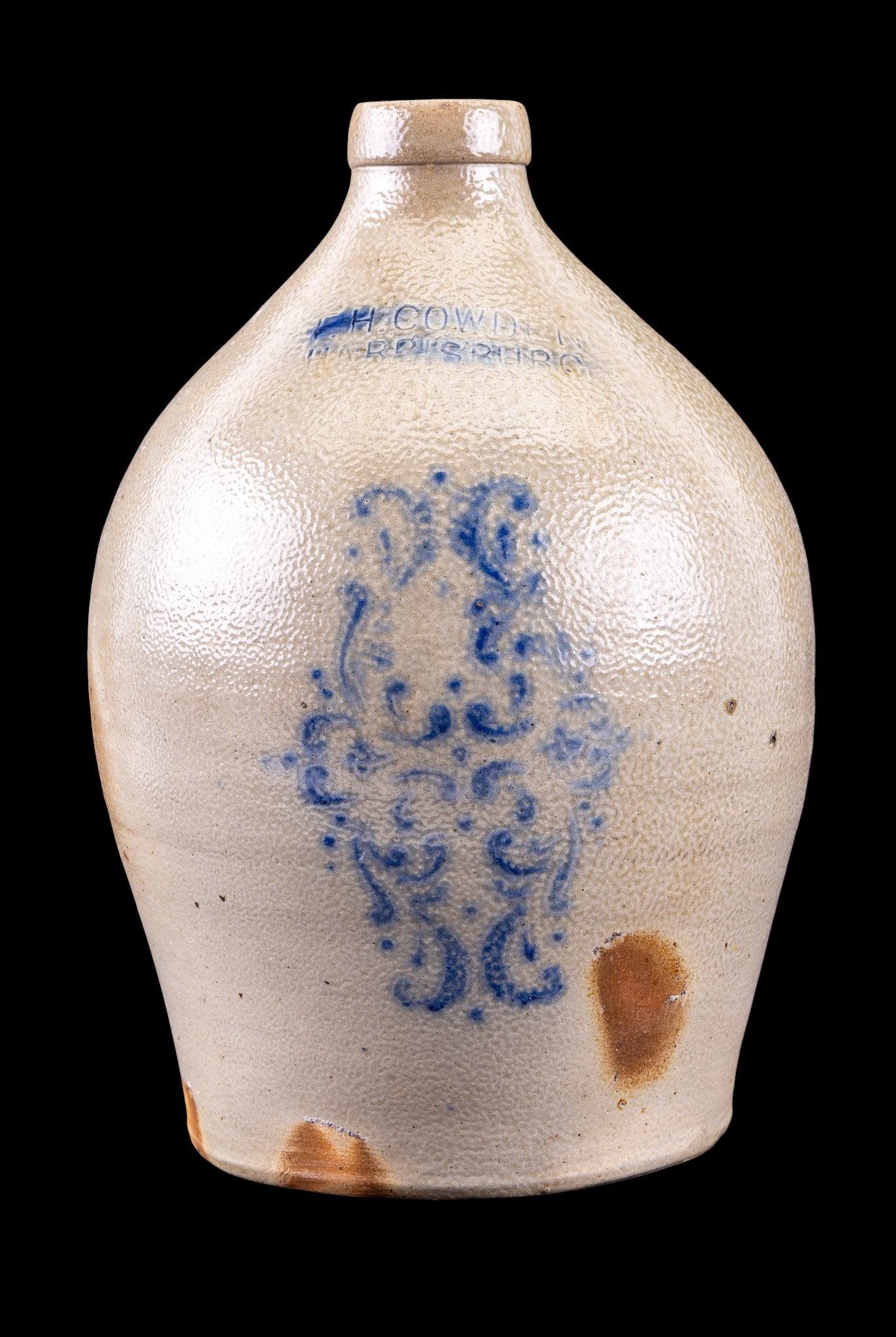 Stenciled Pennsylvania Stoneware Jug (1 of 10)
