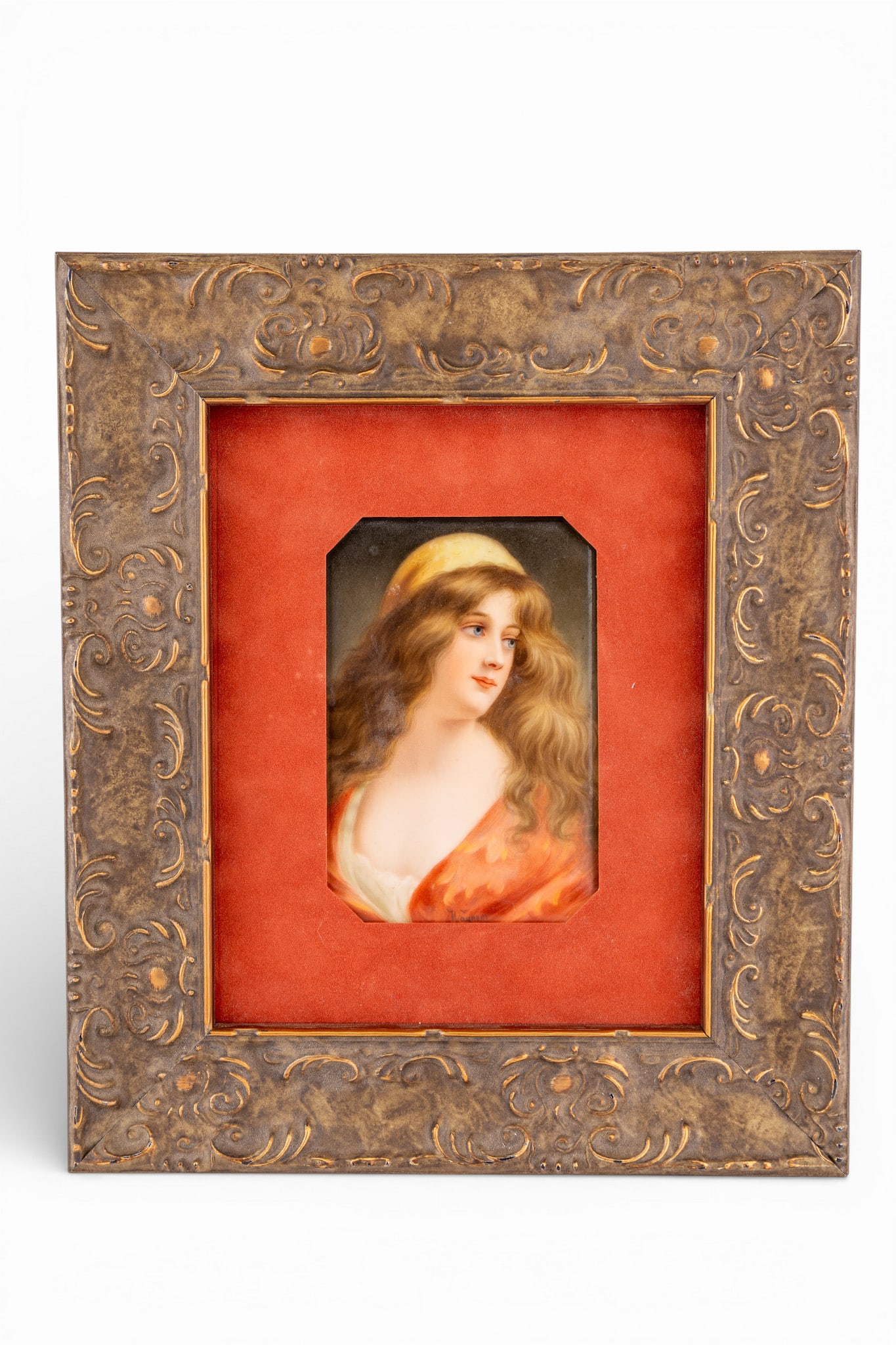 19th C German Porcelain Portrait by Wagner (1 of 8)