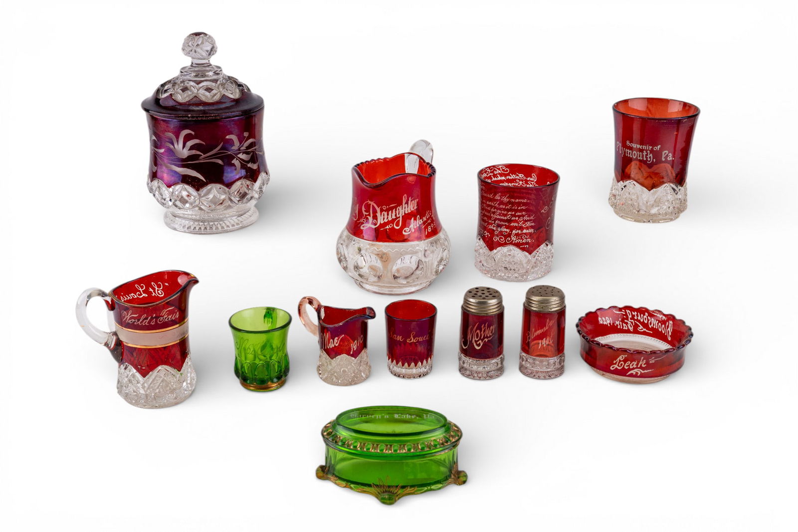 Red & Green Souvenir Glass (1 of 20)