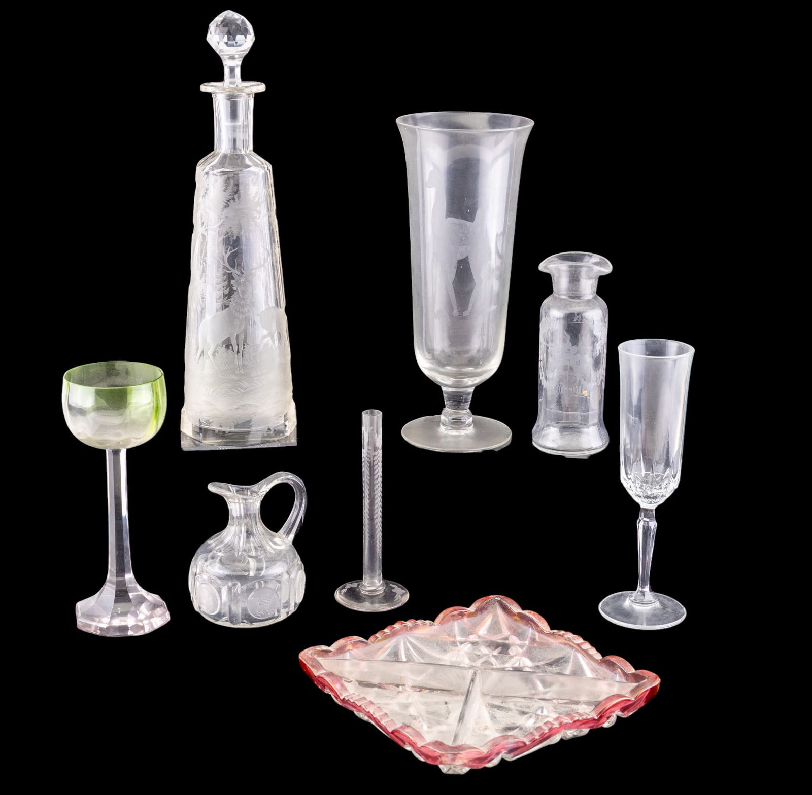 Early Etched Glass, Crystal, and More (1 of 20)