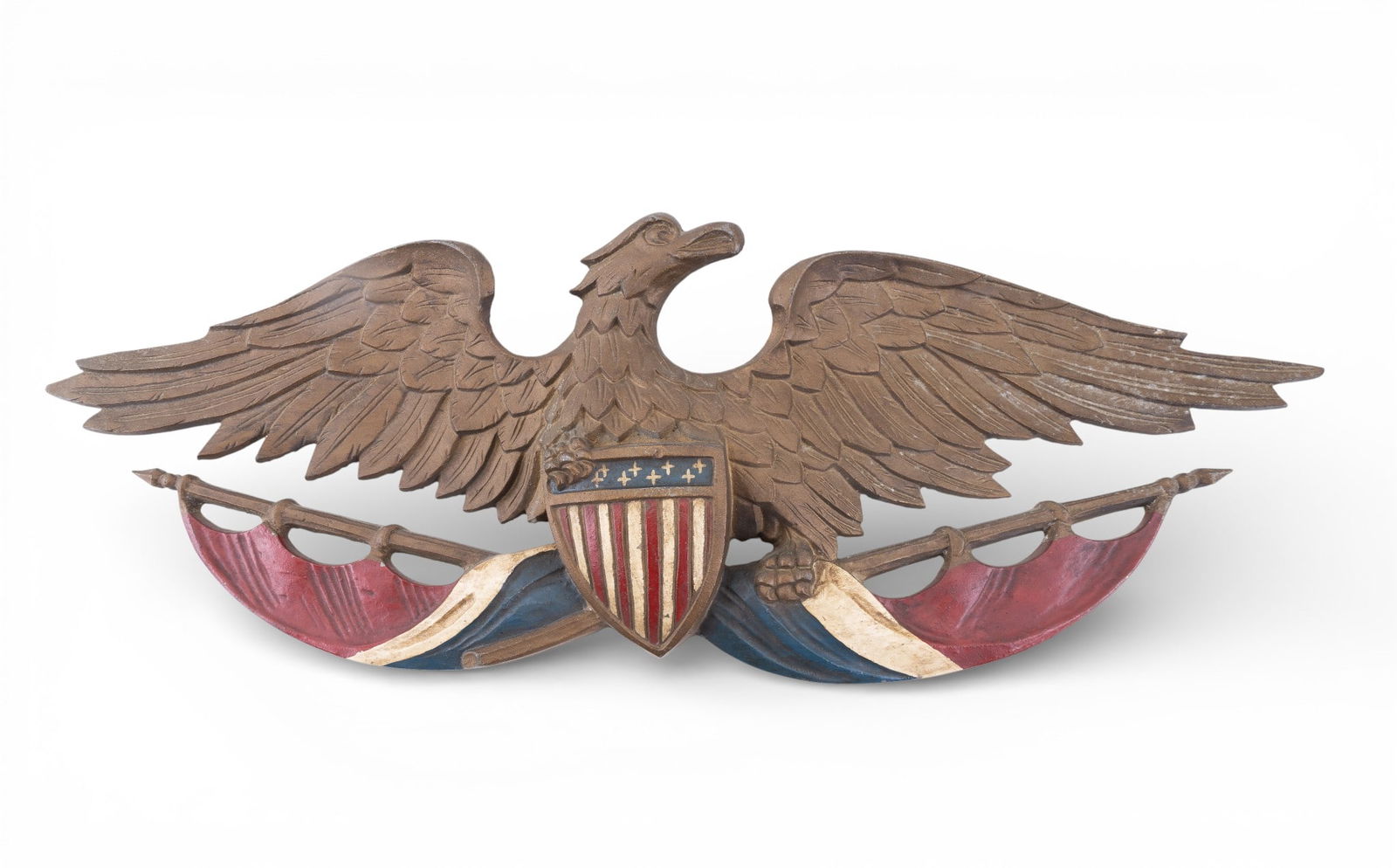 Patriotic Bronze Eagle Wall Plaque (1 of 3)