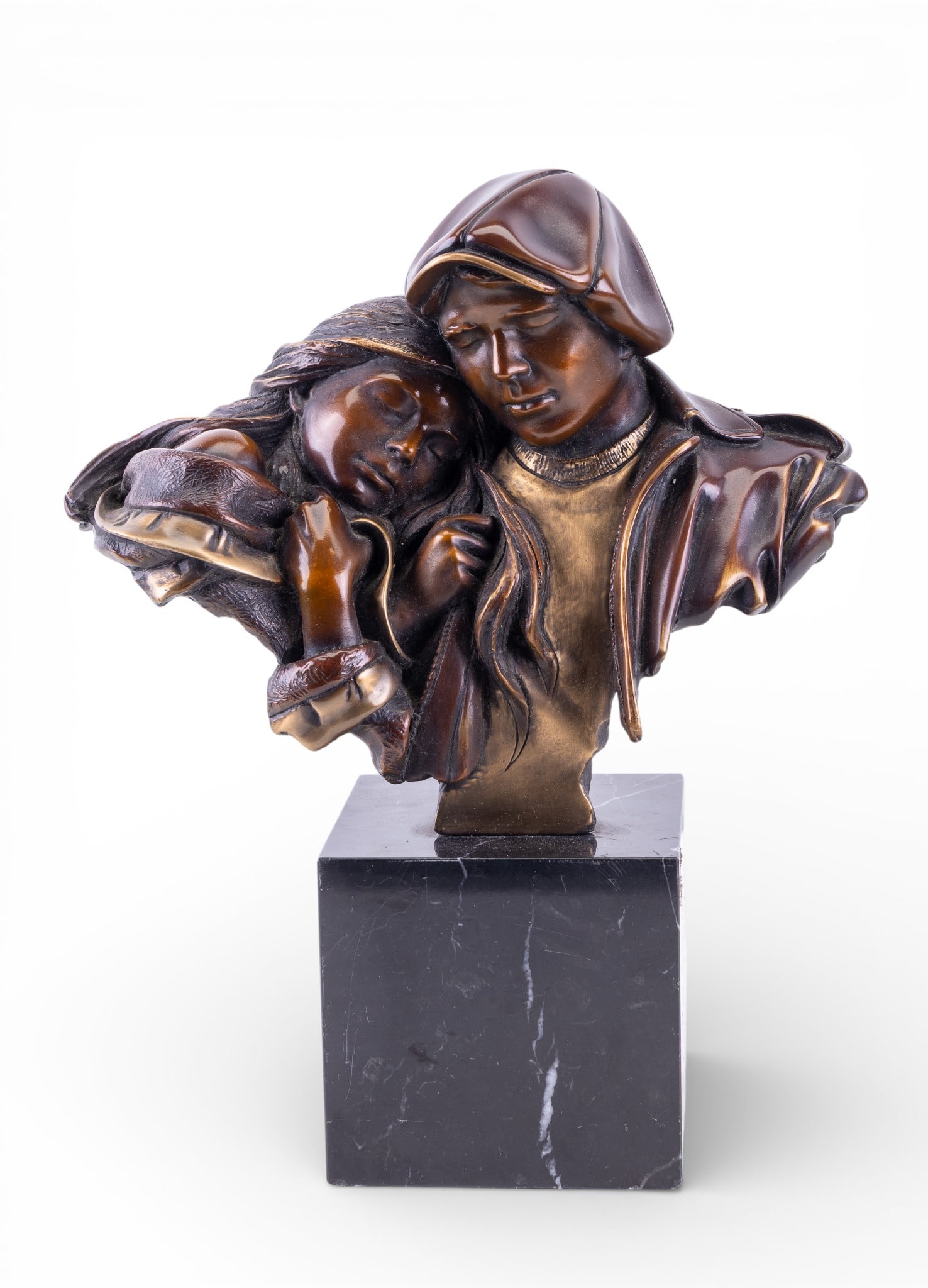 G. W. Lundeen (Am. 1948-) Lovers Bronze Statuette (1 of 11)
